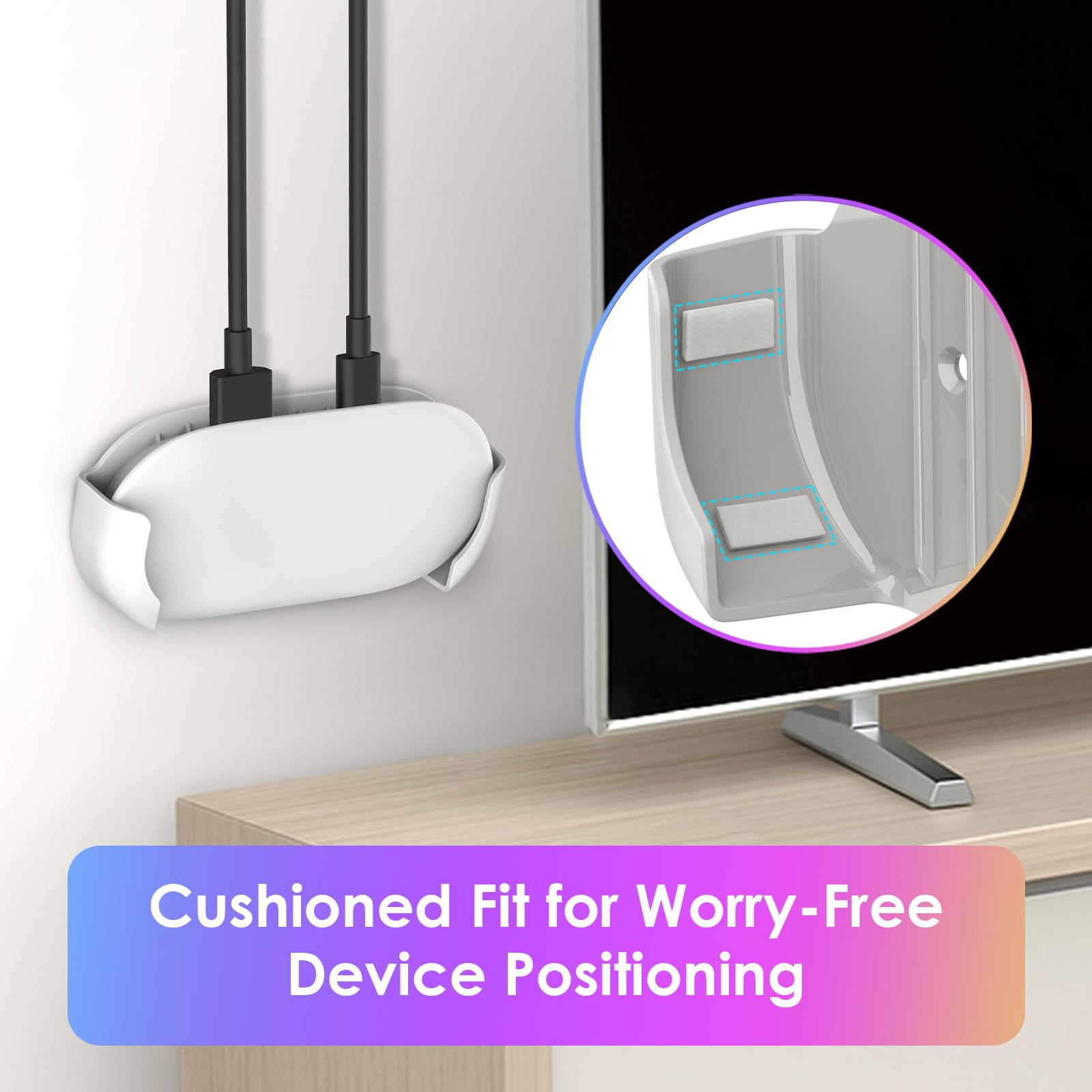 Google TV Streamer 4K & マグネット式カードホルダー Mount for Google TV Streamer 4K - 2024 Google TV Box Holder